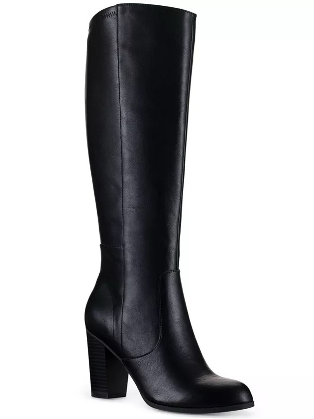 NWT Style & Co. Women’s Addy Knee High Wide Calf Dress Boots Black Smooth